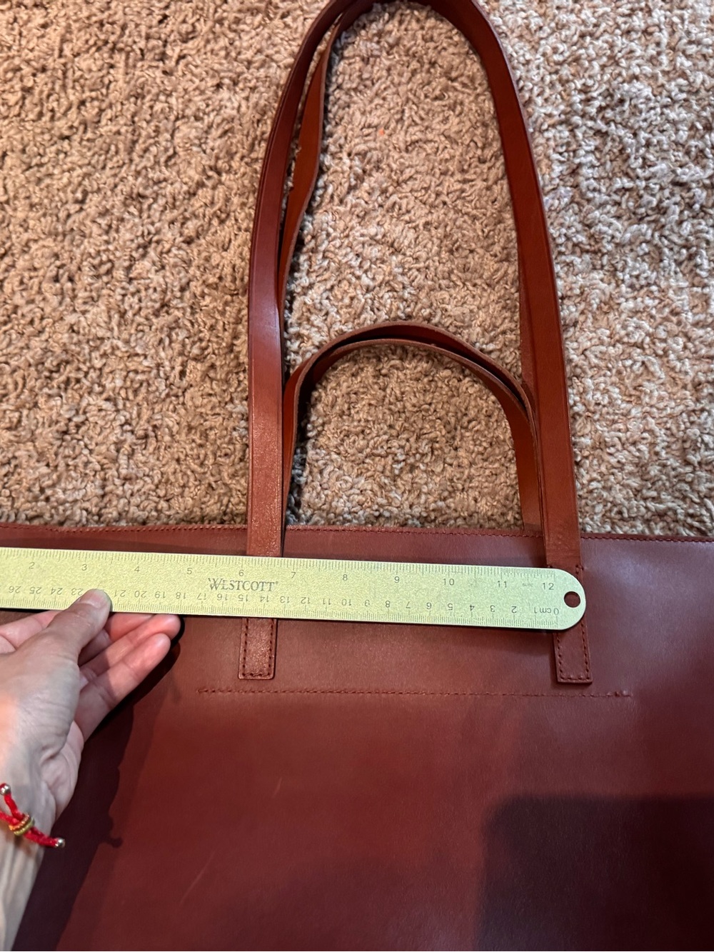Madewell Leather Tote in Rich Brown - Picture 5 of 9